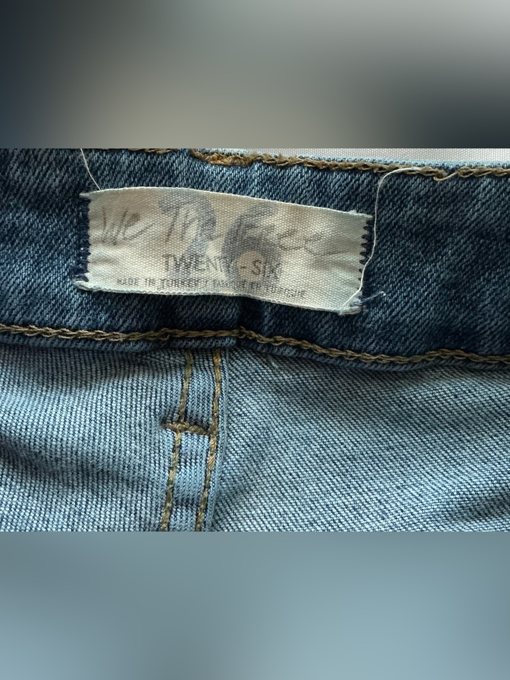 Free People "We The Free" Light Wash Ankle Skinny Denim Jeans 26 Raw Hem Boho - Picture 10 of 12